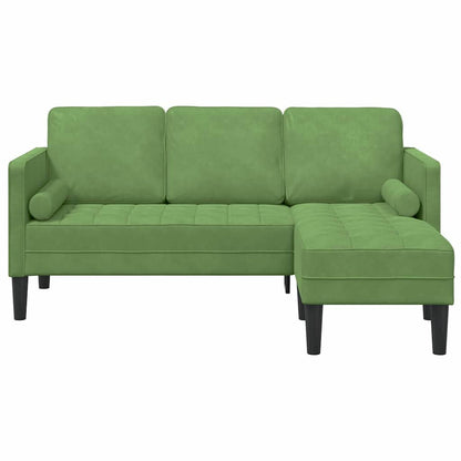 Sofa Set Hellgrün 173 x 131 x 67 cm Samt