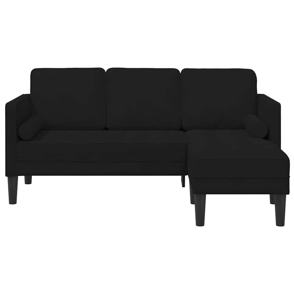 Sofa Set Schwarz 173 x 131 x 67 cm Samt