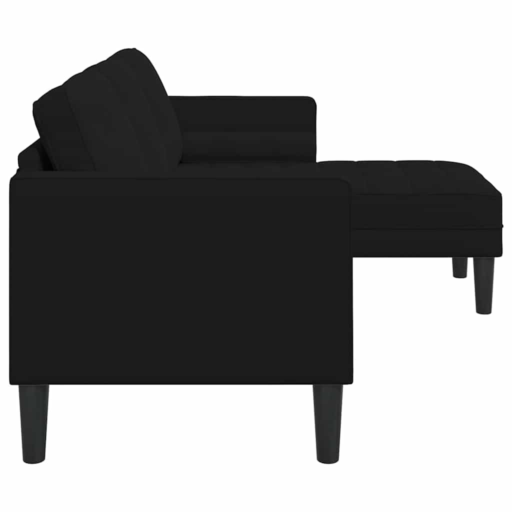 Sofa Set Schwarz 173 x 131 x 67 cm Samt