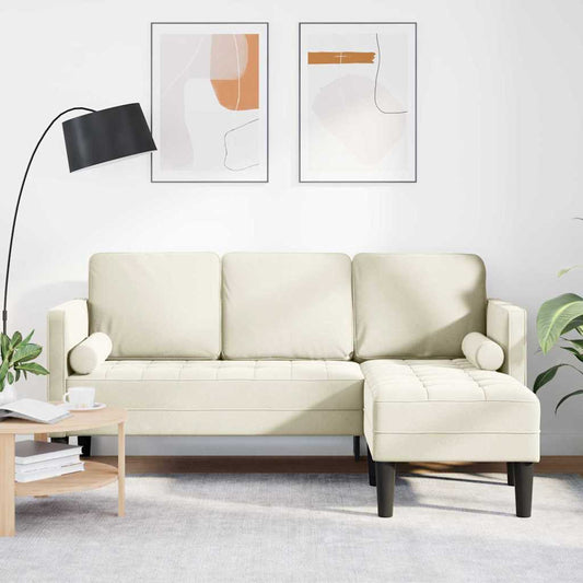 Sofa Set Creme 173 x 131 x 67 cm Samt