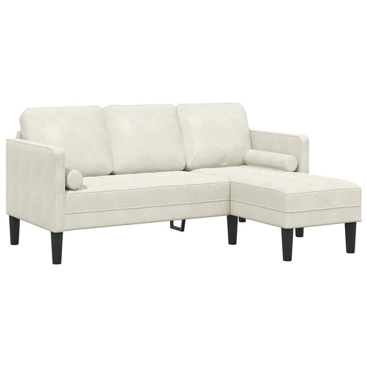 Sofa Set Creme 173 x 131 x 67 cm Samt
