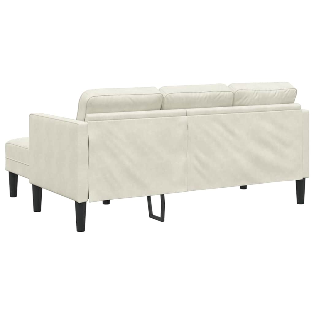 Sofa Set Creme 173 x 131 x 67 cm Samt