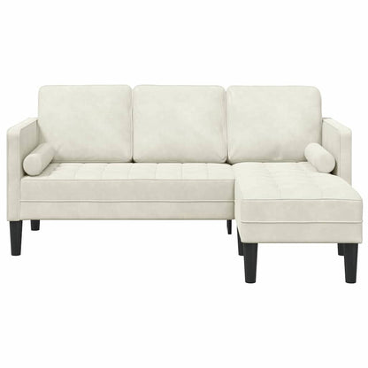 Sofa Set Creme 173 x 131 x 67 cm Samt