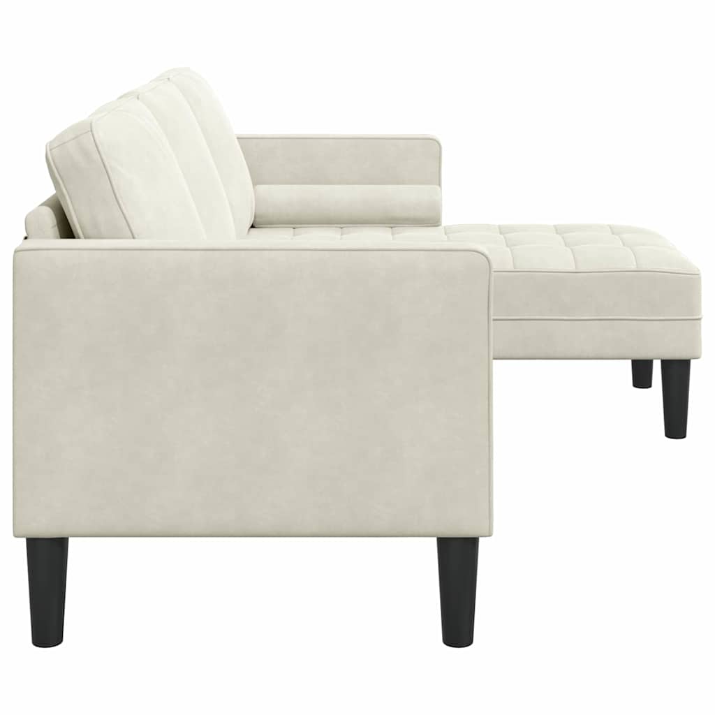 Sofa Set Creme 173 x 131 x 67 cm Samt