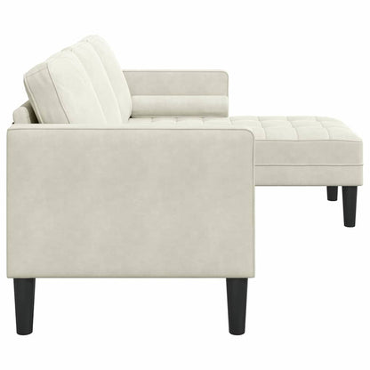 Sofa Set Creme 173 x 131 x 67 cm Samt