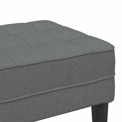 Bank Dunkelgrau 113 x 57 x 39 cm Stoff