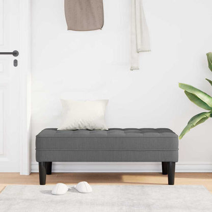 Bank Dunkelgrau 113 x 57 x 39 cm Stoff
