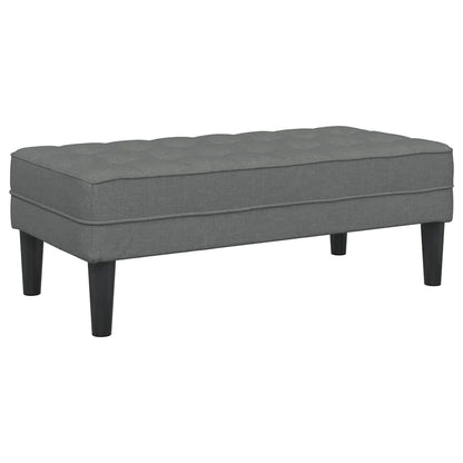 Bank Dunkelgrau 113 x 57 x 39 cm Stoff