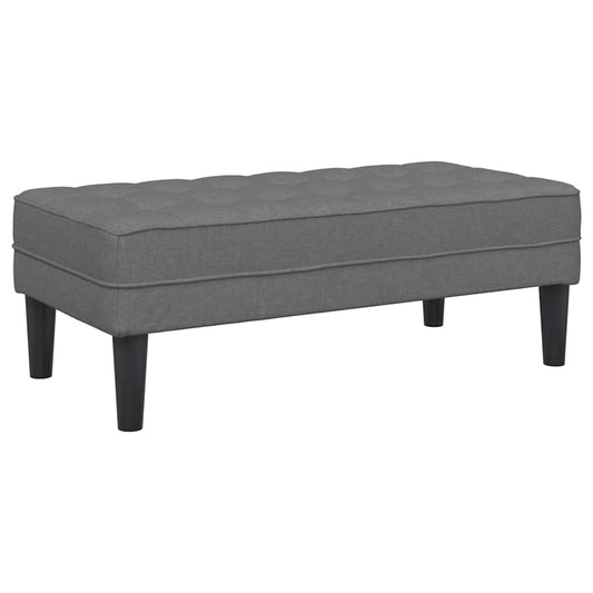 Bank Dunkelgrau 113 x 57 x 39 cm Stoff