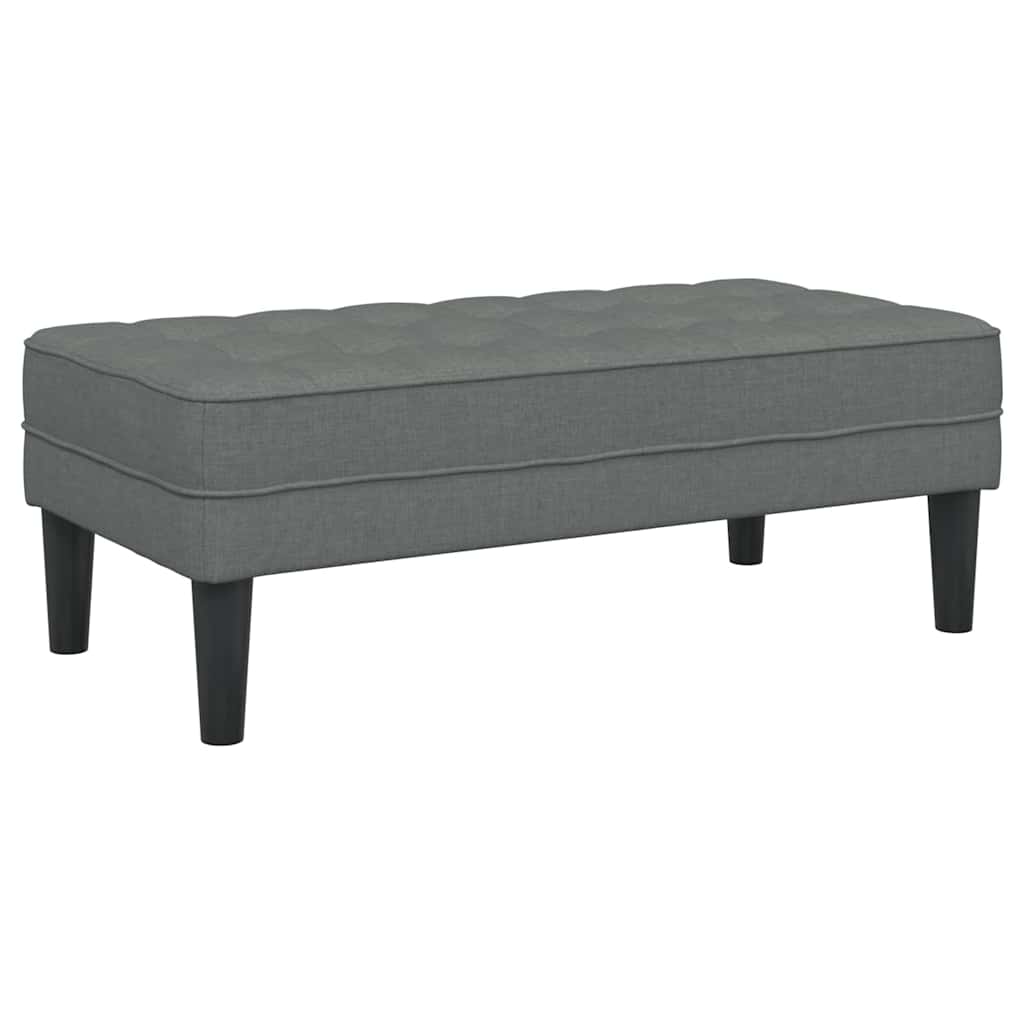 Bank Dunkelgrau 113 x 57 x 39 cm Stoff