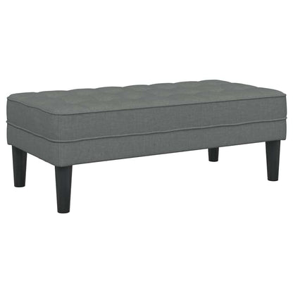 Bank Dunkelgrau 113 x 57 x 39 cm Stoff