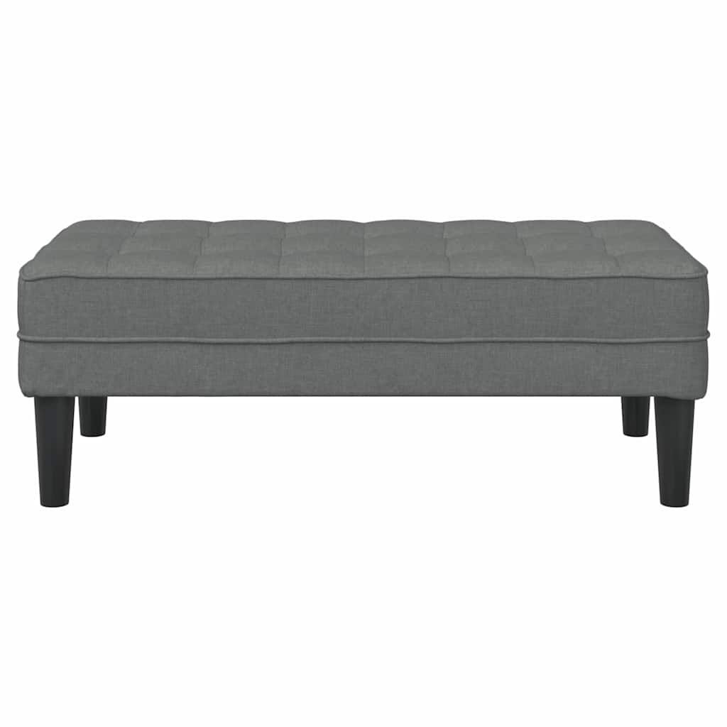 Bank Dunkelgrau 113 x 57 x 39 cm Stoff