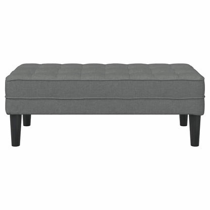 Bank Dunkelgrau 113 x 57 x 39 cm Stoff