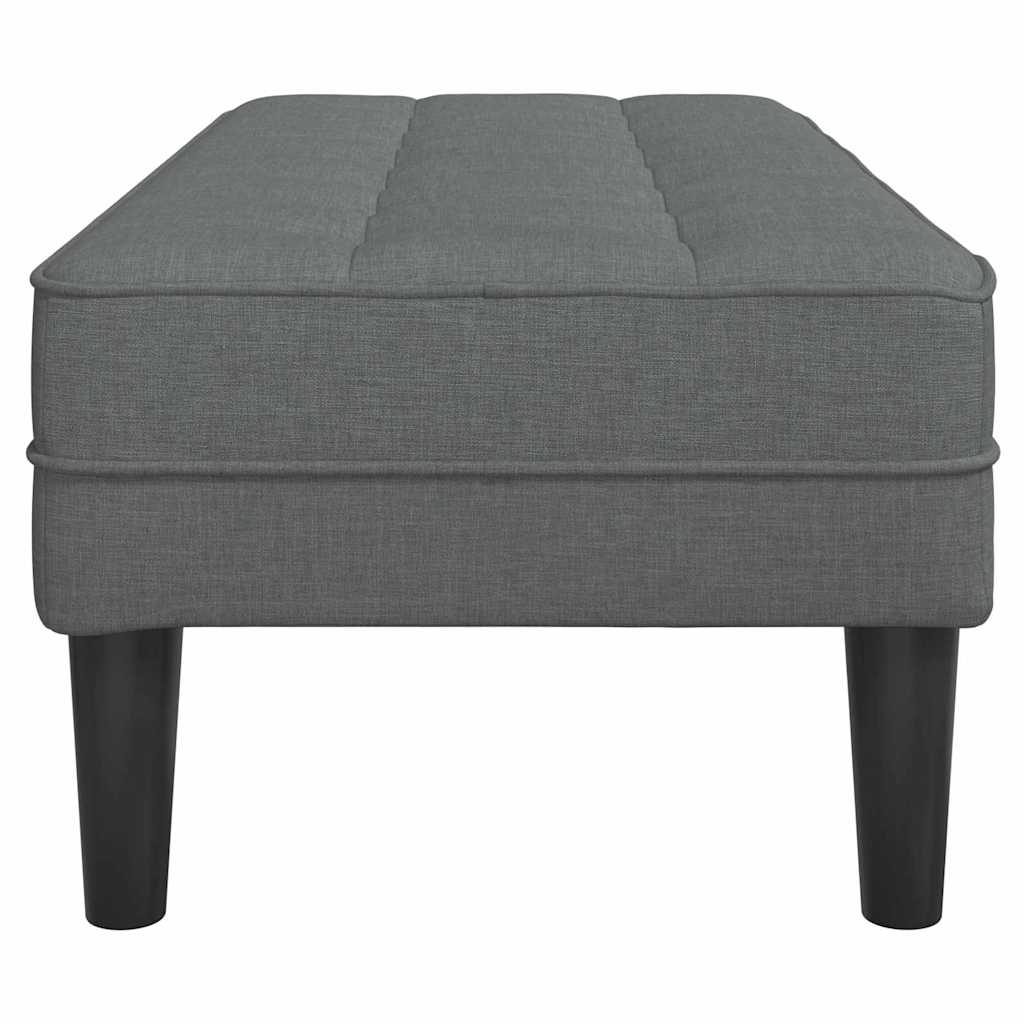 Bank Dunkelgrau 113 x 57 x 39 cm Stoff