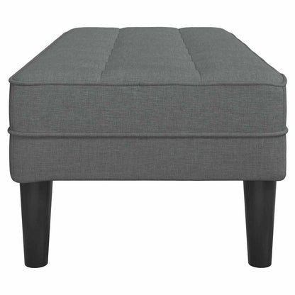Bank Dunkelgrau 113 x 57 x 39 cm Stoff