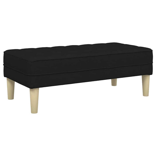 Bank Schwarz 113 x 57 x 39 cm Stoff