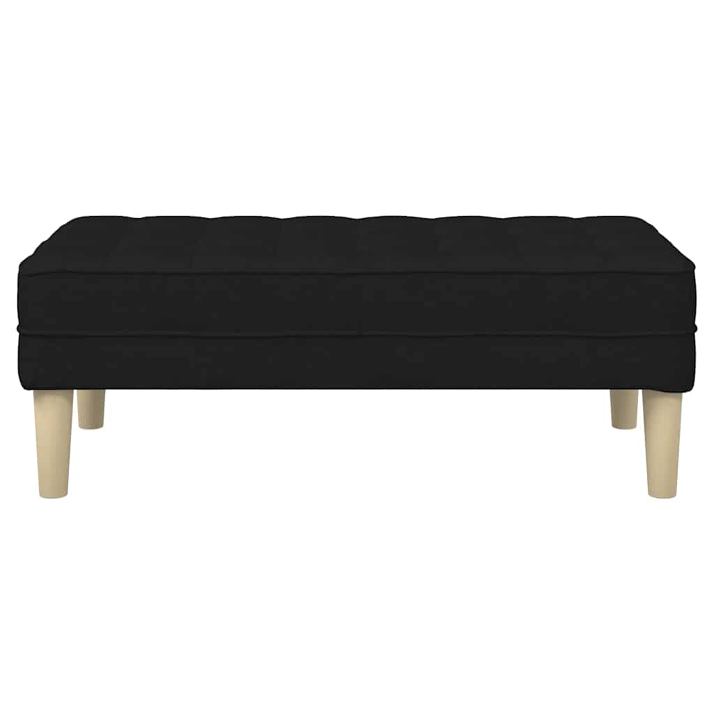 Bank Schwarz 113 x 57 x 39 cm Stoff