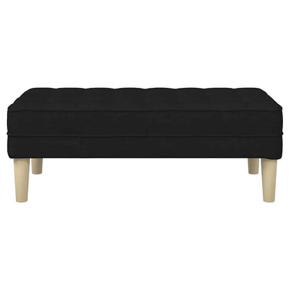 Bank Schwarz 113 x 57 x 39 cm Stoff