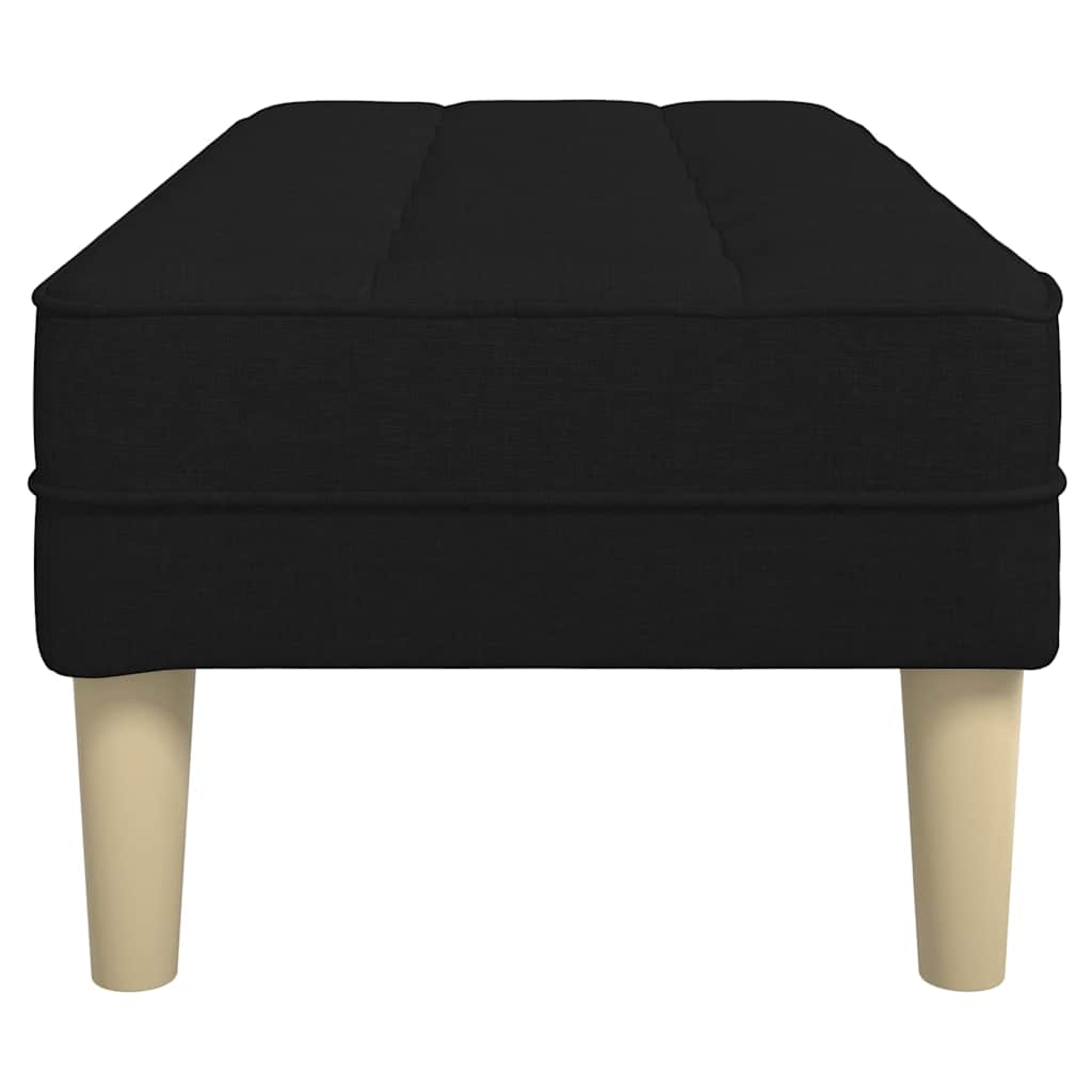Bank Schwarz 113 x 57 x 39 cm Stoff