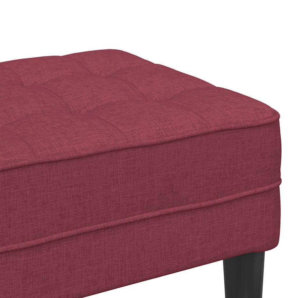 Bank Weinrot 113 x 57 x 39 cm Stoff