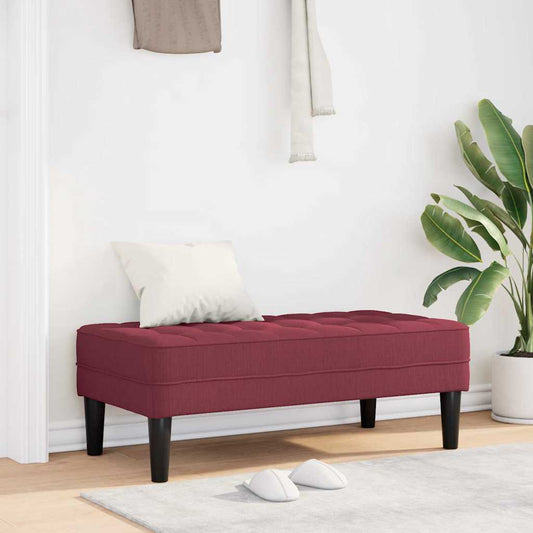 Bank Weinrot 113 x 57 x 39 cm Stoff