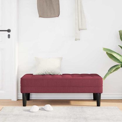 Bank Weinrot 113 x 57 x 39 cm Stoff