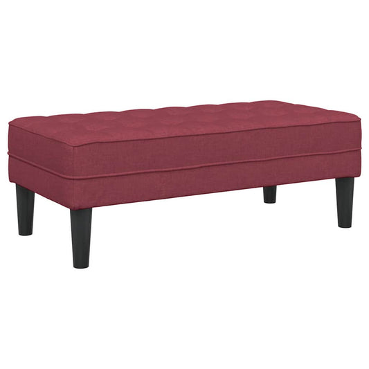 Bank Weinrot 113 x 57 x 39 cm Stoff
