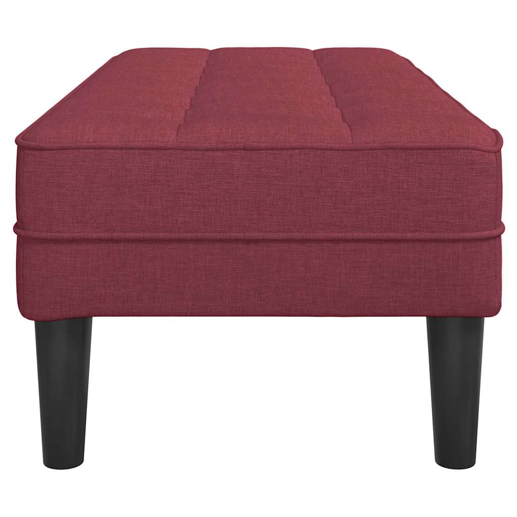 Bank Weinrot 113 x 57 x 39 cm Stoff