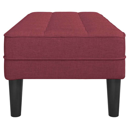 Bank Weinrot 113 x 57 x 39 cm Stoff