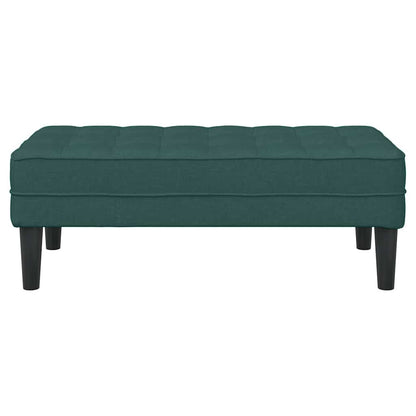Bank Dunkelgrün 113 x 57 x 39 cm Stoff