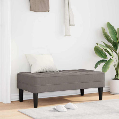 Bank Taupe 113 x 57 x 39 cm Stoff