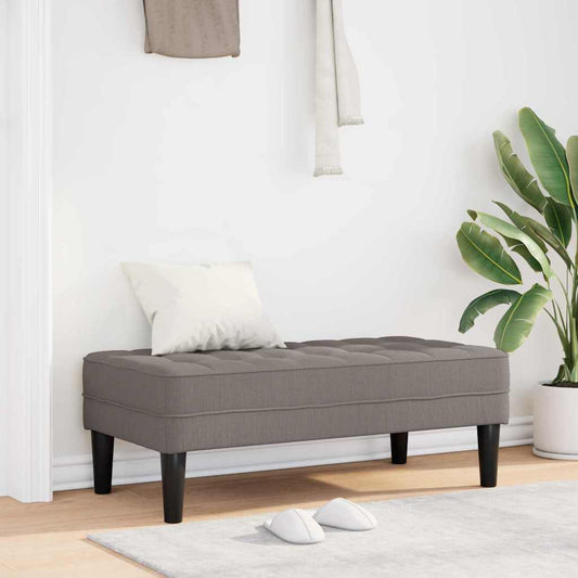 Bank Taupe 113 x 57 x 39 cm Stoff