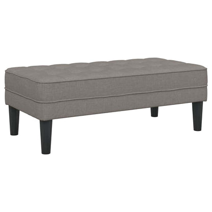 Bank Taupe 113 x 57 x 39 cm Stoff