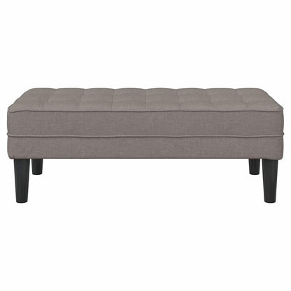 Bank Taupe 113 x 57 x 39 cm Stoff
