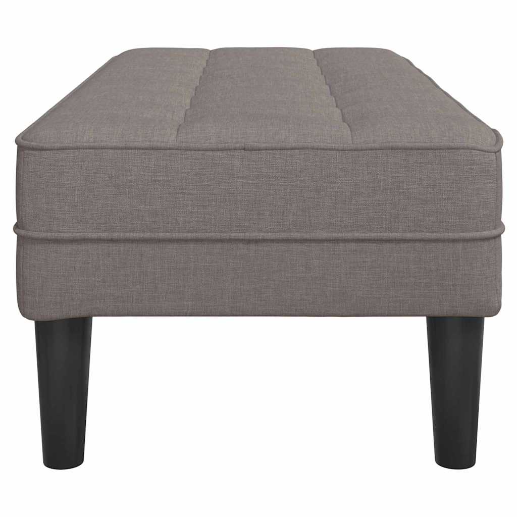 Bank Taupe 113 x 57 x 39 cm Stoff