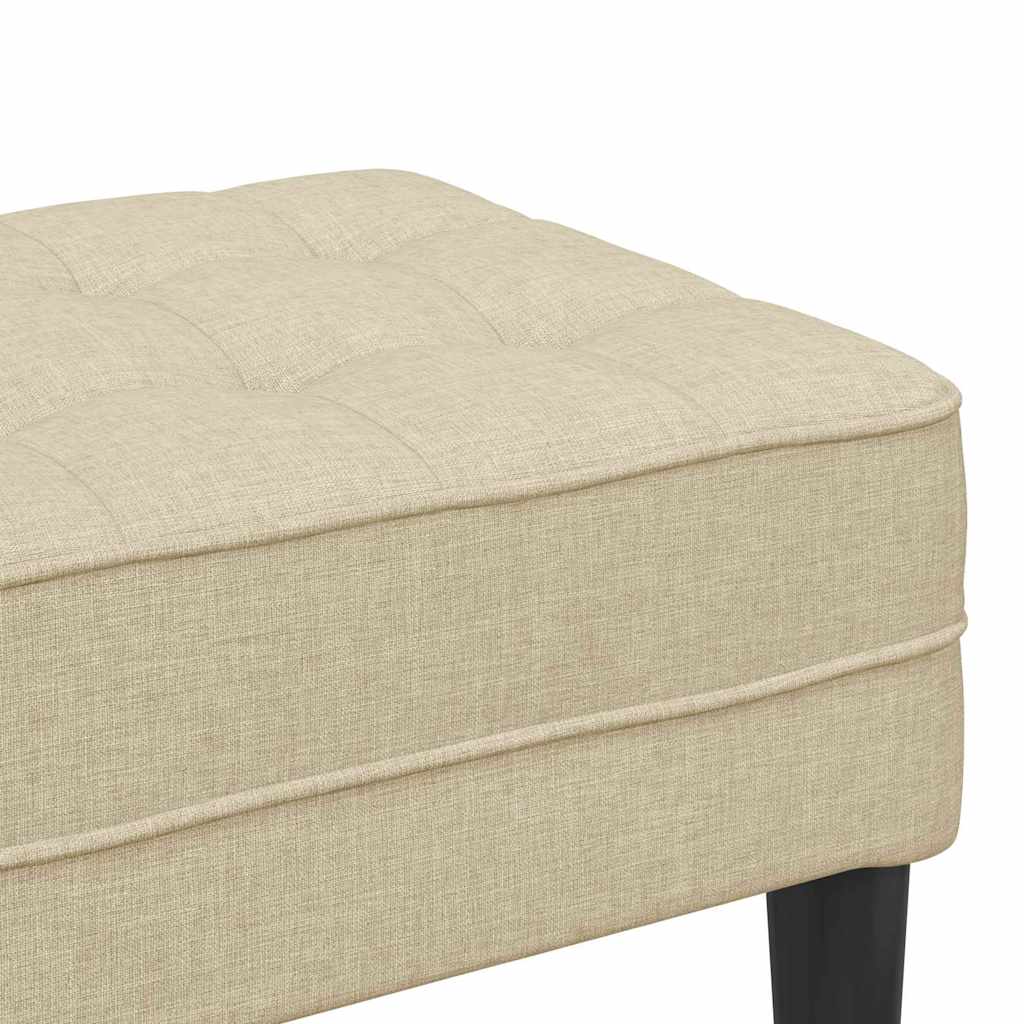 Bank Creme 113 x 57 x 39 cm Stoff