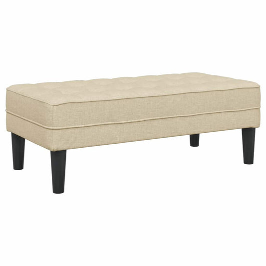 Bank Creme 113 x 57 x 39 cm Stoff