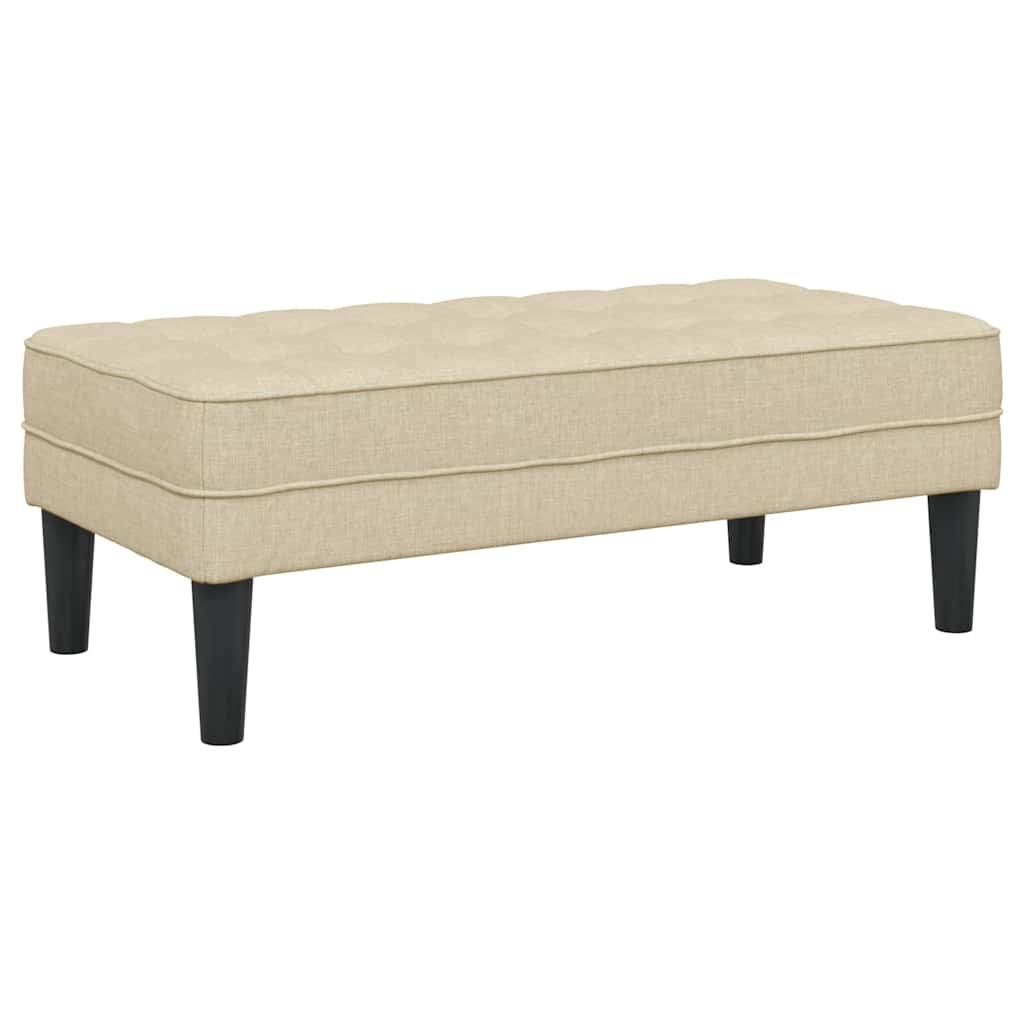 Bank Creme 113 x 57 x 39 cm Stoff