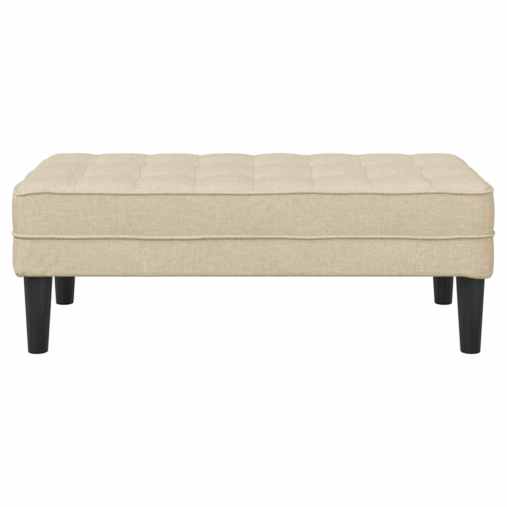 Bank Creme 113 x 57 x 39 cm Stoff