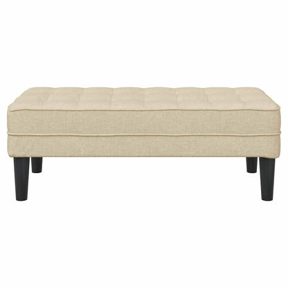 Bank Creme 113 x 57 x 39 cm Stoff