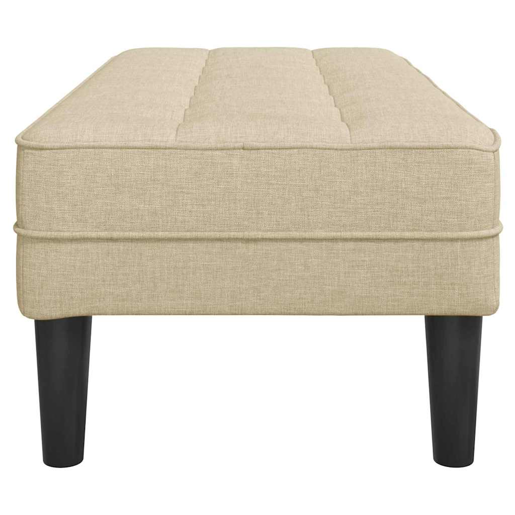 Bank Creme 113 x 57 x 39 cm Stoff
