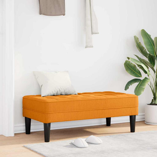Bank Dunkelgelb 113 x 57 x 39 cm Stoff