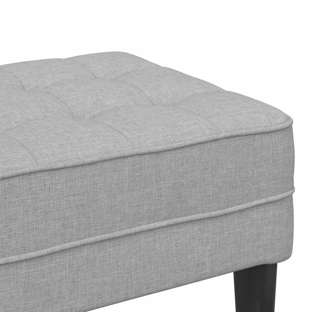 Bank Wolken-Grau 113 x 57 x 39 cm Stoff