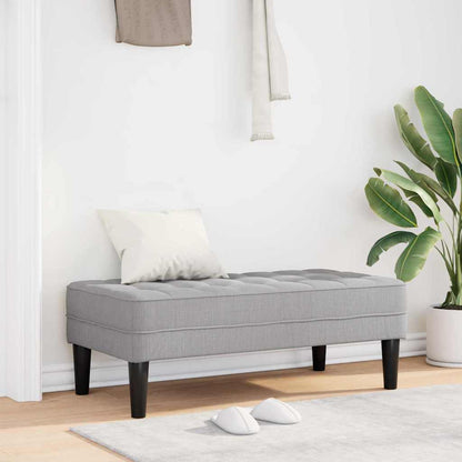 Bank Wolken-Grau 113 x 57 x 39 cm Stoff