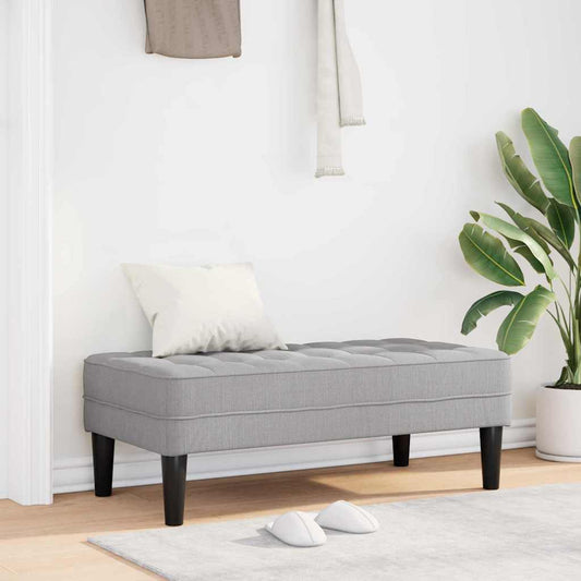 Bank Wolken-Grau 113 x 57 x 39 cm Stoff