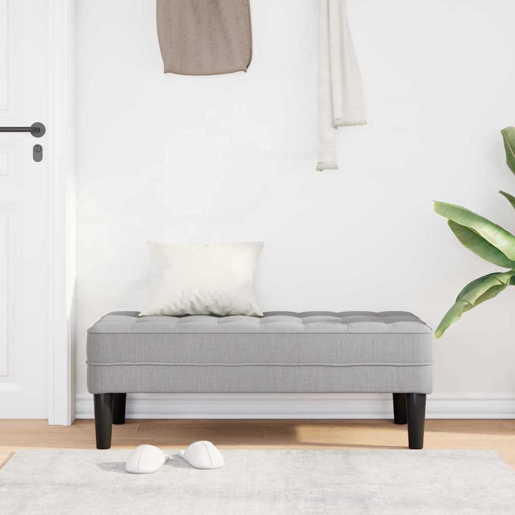 Bank Wolken-Grau 113 x 57 x 39 cm Stoff