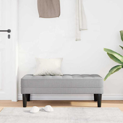 Bank Wolken-Grau 113 x 57 x 39 cm Stoff
