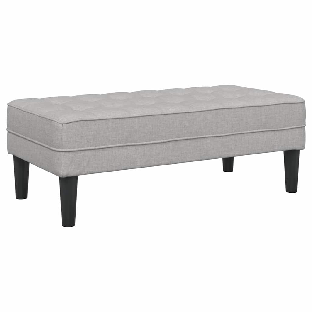 Bank Wolken-Grau 113 x 57 x 39 cm Stoff