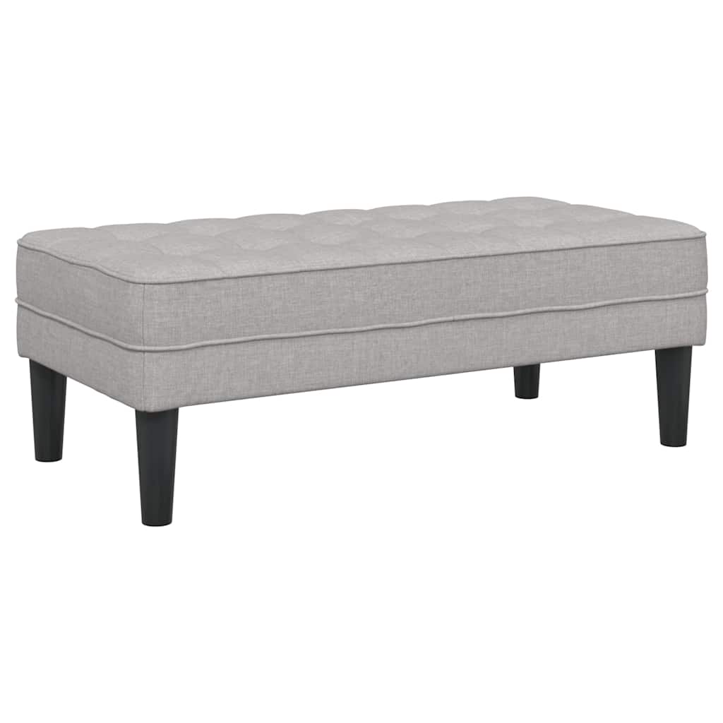 Bank Wolken-Grau 113 x 57 x 39 cm Stoff
