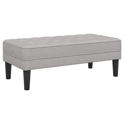 Bank Wolken-Grau 113 x 57 x 39 cm Stoff